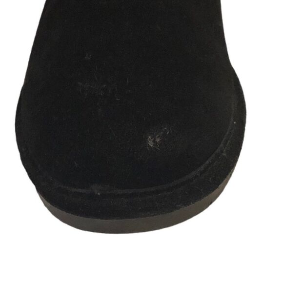 BearPaw Marissa Black Suede Short Boot Sz 8 - Picture 6 of 9